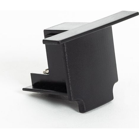 Tapa Final para Carril Trifásico DALI Empotrable Aluminio Negro (1/3)
