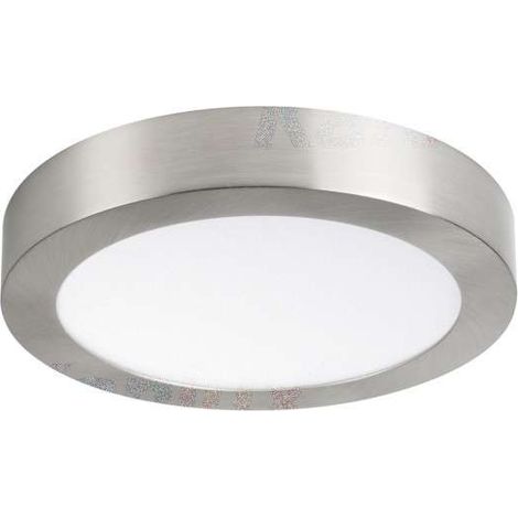 Downlight LED 18W rond ∅215mm Nickel satiné - Blanc Naturel 4000K (1/3)