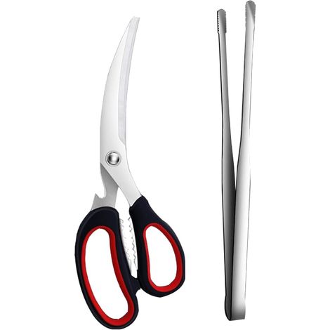 Stück Grillzubehör mit 304 Edelstahl Grillschere und