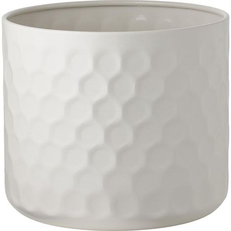 Sylvi Pflanzkübel Ø24,5cm weiß.