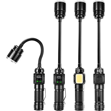 Haiaveng Lampe de travail LED rechargeable flexible 360°, COB haute puissance, aimantée pour atelier (1/5)