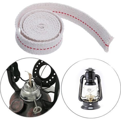 TAISHENGDA-Stoppino Per Lampada A OlioLunghezza 5m-Stoppino Per Lampada A Olio Larghezza 9 Mm Stoppino Per Lampada ✮ 100% Cotone ✮ Per Lampada A Cherosene/Lanterna A Olio - Lampada Per Bruciatore (1/5)