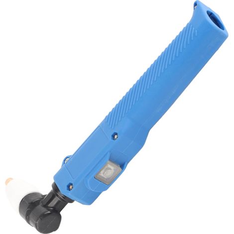PT31 Plasmaschneidbrennerkopf mit gebogenem Griff, Hand-Plasmaschneidbrennerkopf mit Führungsrolle, blau (1/5)