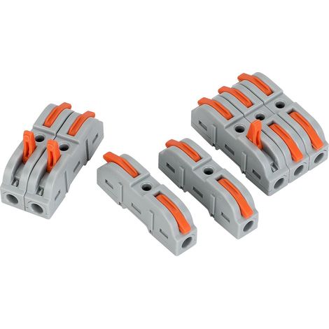 36 Stück Kabelverbinder,Klemme mit Betätigungshebel,4mm² Leiter Klemme mit Hebel,Elektrische Anschlussblöcke,Frei kombinierbar Elektrische Klemmen,Verbindungsklemmen (1/5)