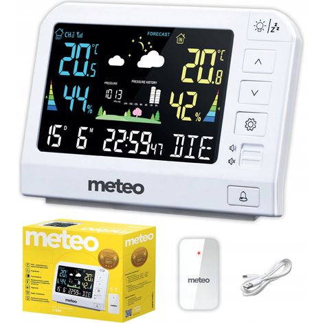 Station météo METEO SP205 avec hygromètre et capteur extérieur DCF (1/5)