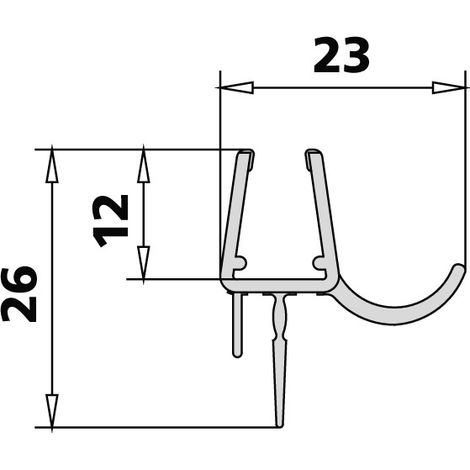Kermi 2534060 3249 1x Dichtleiste GI 1216 9A (1/2)