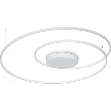 Ideal Lux OZ Plafonnier semi-encastré LED intégré blanc 8300 lm 3000 K (1/2)