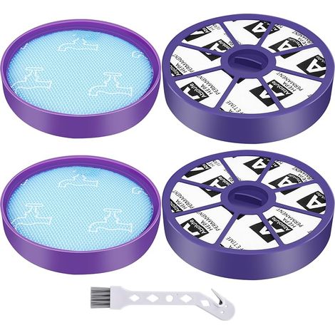 Lot de 2 filtres de rechange Hepa Pre & Post pour Dyson aspirateur DC19 DC20 DC21 DC29 Remplace les pièces 900228-01, 917819-01 (1/5)
