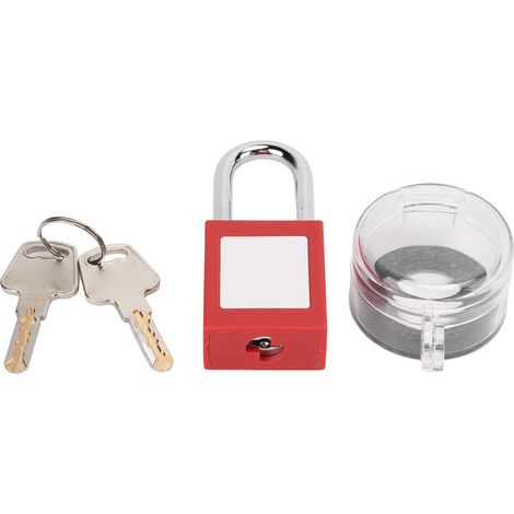 Bouton d'urgence 22mm avec couvercle transparent anti-poussière et protection pour cadenas 38mm (1/5)
