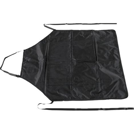 Tablier de Chef en Nylon avec Sangles de Cou et de Taille Réglables, étanche à L'huile, Grandes Poches pour la Cuisine, la Pâtisserie et le Jardinage (1/5)