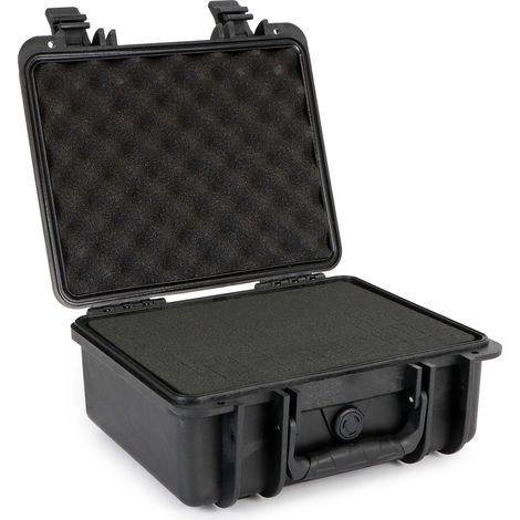 Wiltec Valigetta rigida universale impermeabile 34 x 31 x 15,2 cm, Custodia porta attrezzi in plastica PP antiurto e fibra di vetro