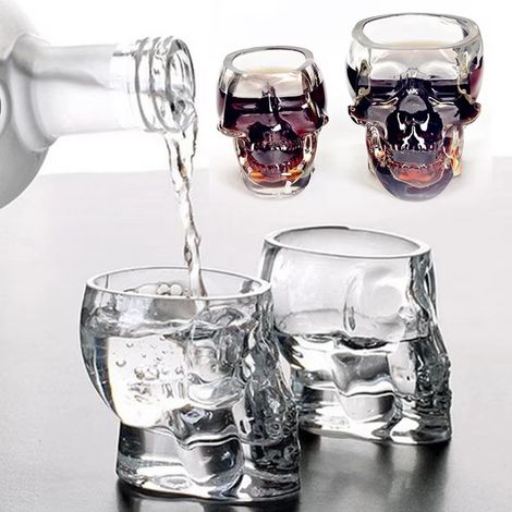 Vaso De Chupito Vaso De Chupito Con Silueta De Calavera Vodka Whisky - (1/5)