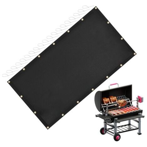 Fireproof Heat Shield for Grill, Deck Fence Protector from Warmth, Outdoor Refrigerator Cover for Camping, Garden, Yard, Durable Protection for Cooking and Storage (1/5)