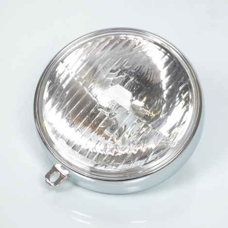 Optique phare avant rond pour mobylette MBK 51 Ø146mm Gazelle (1/2)