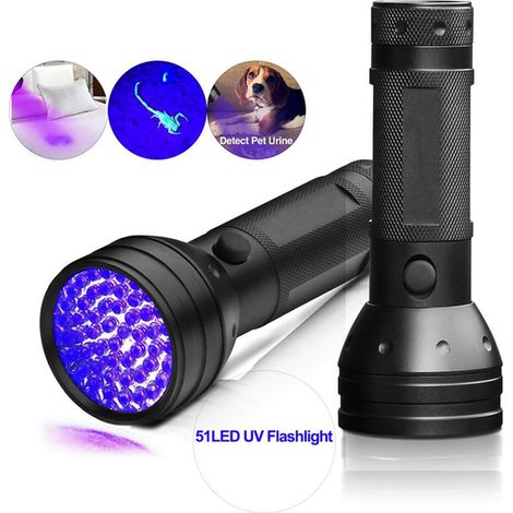 Lampe torche à lumière noire (noire) (1/5)