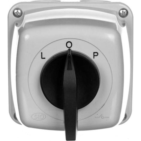 Interruttore a camme L-0-P 3P 63A in custodia IP65 ŁUK 63-43 916330