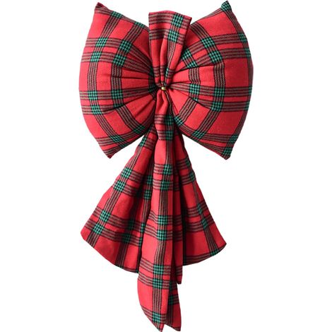 Ribbon Bow - Velour - Pour Décoration De Sapin De Noël - Finition Prête À L'emploi - 1 Pièce (1/5)