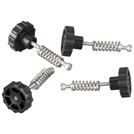 royaluxe-4 pièces kit de pièce d'écrou de fixation de réglage de la main de nivellement du lit chauffant vis M3x45 pour imprimante 3D