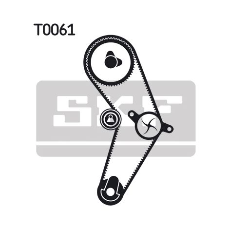 Kit de courroie crantée SKF VKMA 06000 RENAULT 13077-00QAD 77 00 736 085