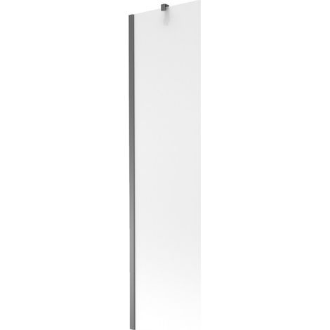 Mexen Next Badewannenfaltwand 1-flügelig 50 x 150 cm, Milchglas, Gun Metal - 895-050-000-00-30-95