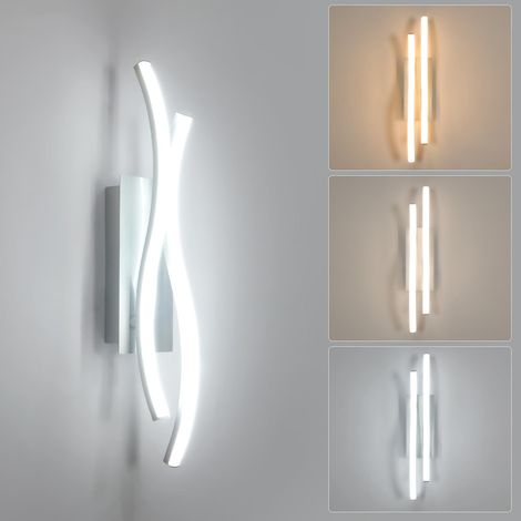 Applique Murale LED 14W 3000-6500K Argent 41CM Salon Chambre (1/5)