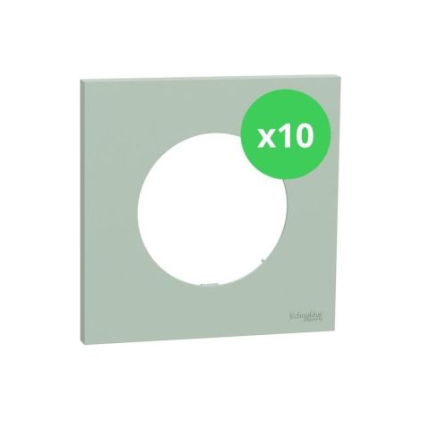 Schneider - Odace 2025 - LOT de 10 Plaques de finition 1 poste - Vert jade - Ru00e9f : S903702 x 10 (1/5)