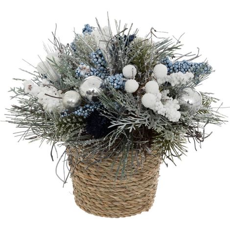 Vaso blu compo h19cm - Atmosphera créateur d'intérieur