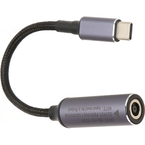 Câble d'alimentation USB-C PD 100W pour PC portable, tablette et smartphone, connecteur DC 6.0mm x 3.7mm (1/5)