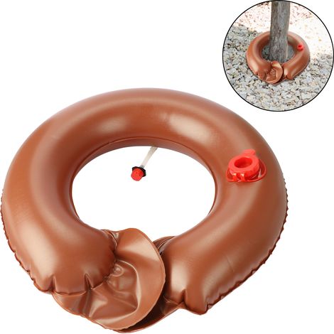 Saco de Riego para Árboles 3L, PVC Marrón con 2 Válvulas y Goteo Lento – Ideal para Jardín y Cuidado de Plantas (1/5)