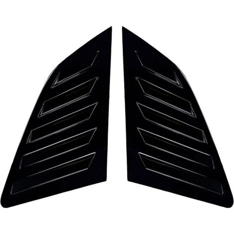 Dreieckige hintere Fensterläden für Auto, Zierleiste Schutz A3 S3 8V Schrägheck 2014-2020, Glänzend Schwarz (1/4)