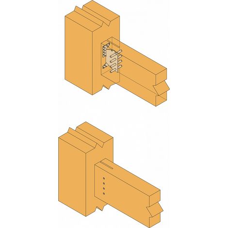 Etrier à encoche TU 134x104.5mm - ep 3mm
