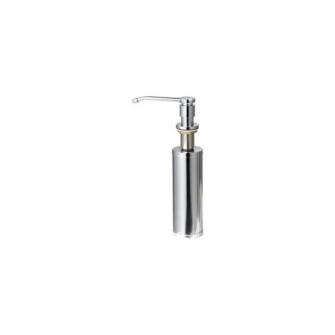 Distributeur de liquide pour évier de cuisine, distributeur de savon pour évier de cuisine avec bouteille de savon de 11 oz, acier inoxydable