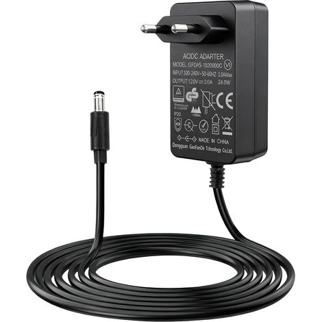 Adaptateur Secteur 12V 2A 24W Universel AC DC 5.5mm x 2.5mm 1.5M Câble  100-240V 50/60Hz Transformateur Sécurisé pour Bandes LED Routeurs Caméras CCTV Disques Durs Haut-Parleurs (1/5)