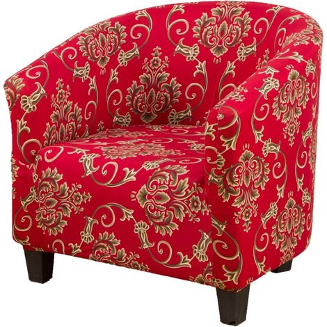 Club Chair Slipcover, Removable Washable High Stretch Tub Chair Slipcover, Couch Cover, Furniture Protector for Living Room