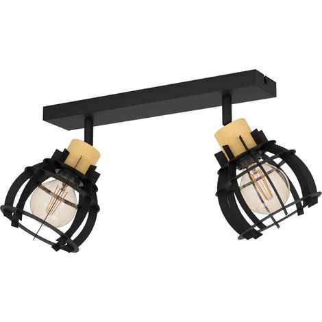 Rail spot Stillington 1, rampe de 2 spots orientables, FSC100HB, barre (1/5)