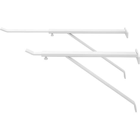 Coppia staffe per pilozzo sospeso regolabili 28-46 cm in acciaio (1/5)