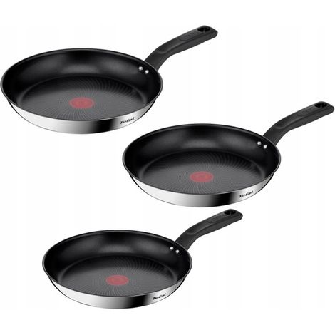 Juego de sartenes Tefal Delicious de 20/24/28 cm, aptas para inducción y de acero inoxidable. (1/5)