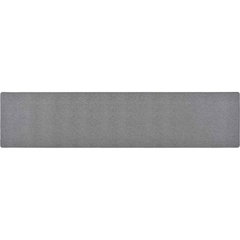 Tapis de salon Style Moderne - Tapis de couloir Gris foncé 80x400 cm BV936850 - BonneVie (1/5)