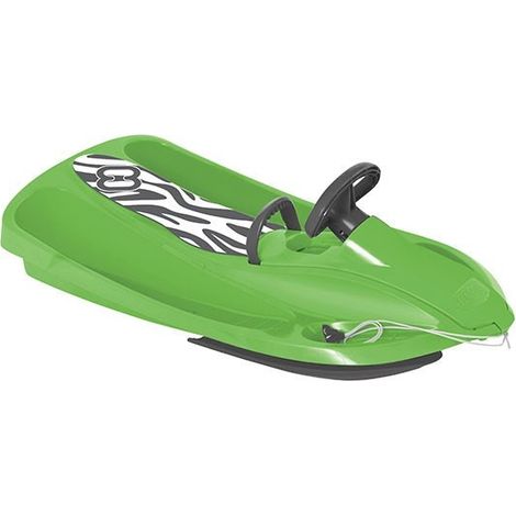 Trineos de esquí HAMAX Sno Zebra para niños - Trineos de nieve verdes y grises (1/2)