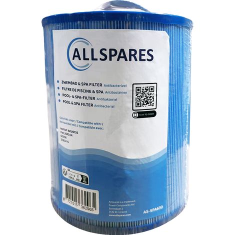 Spa Waterfilter geschikt voor Wellis AKU0135 / PWL35P3-M / 60358 (antibacterieel) (1/4)