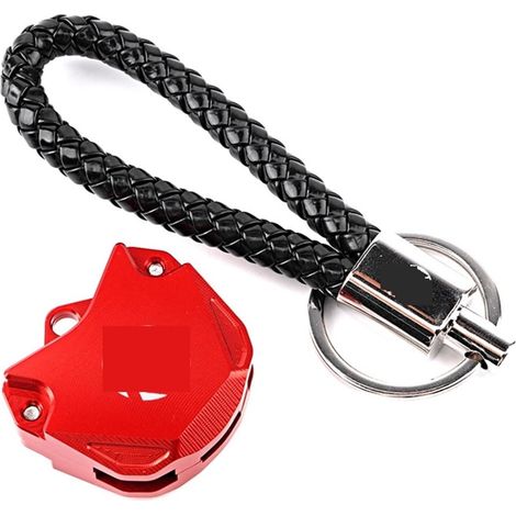 Coque de clé de moto compatible avec Kawasaki Z400, Z1000, Z900/RS, Z650/RS (KKCR rouge) (1/3)
