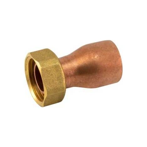 Racor Recto De Dos Piezas Latón 15MM - 1/2" Para Soldar Y Roscar - RACORES S.A. - Pack 10 Uds (1/5)