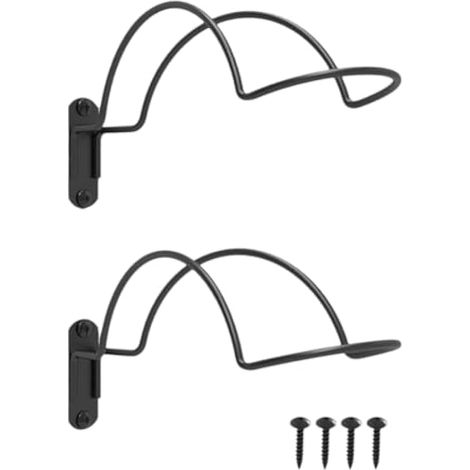 Lot de 2 supports muraux en métal pour casques, masques et chapeaux (1/5)