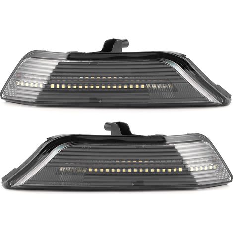 2x indicatori di direzione anteriori a LED con indicatori impermeabili, compatibili con Mustang 2015-2017, di DEBUNS (1/5)