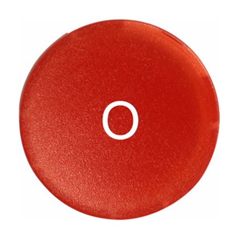 Verrine pour boutons-poussoirs plate rouge EATON M22-XDL-R-X0