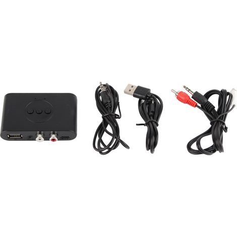 Adaptateur Bluetooth 5.2 NFC avec Jack 3.5mm et RCA pour Voiture, Lecture USB et Carte (1/5)
