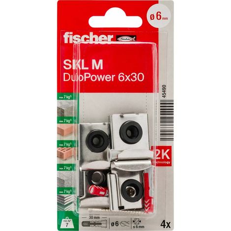 Fischer 045490 fischer Spiegelbefestigung SKL M 30 mm 1 Set (1/5)