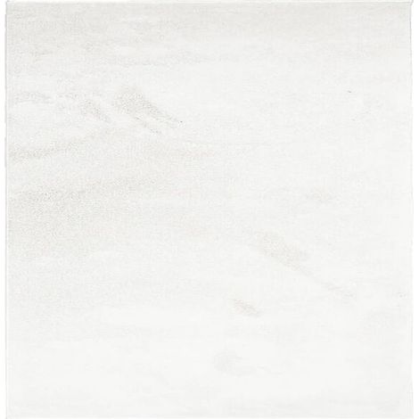 Tapis beige à poils courts OVIEDO 120x120 cm (1/5)
