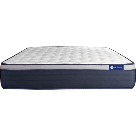 Actisom – Matelas latex 160x200 cm – Mousse à mémoire de forme – 7 zones de confort – Épaisseur 26 cm – Soutien ferme (1/5)