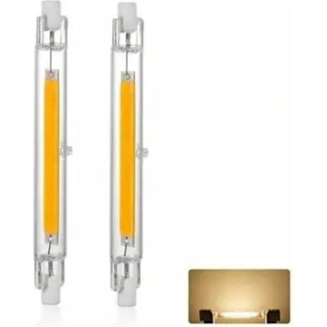 Lot de 2 ampoules LED R7S 20W à intensité variable, blanc chaud 3000K, lumière à 360 degrés, sans scintillement, compatible halogène J118[ZHE]-AquaForge (1/2)